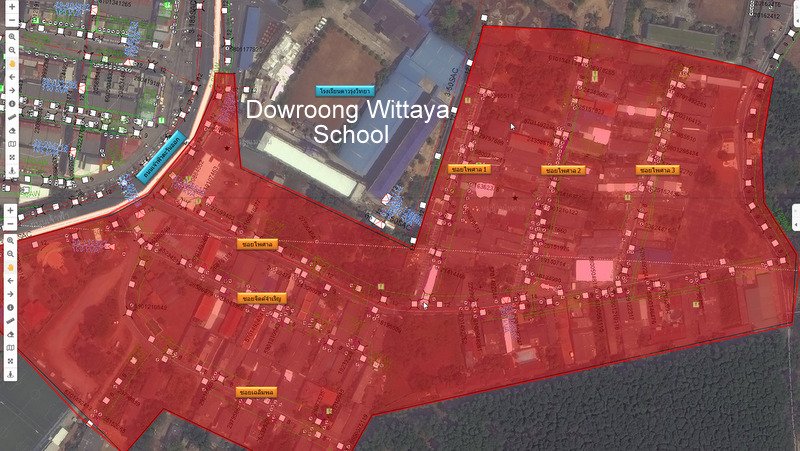 Окрестности школы Dowroong Wittaya останутся без электричества 7 февраля