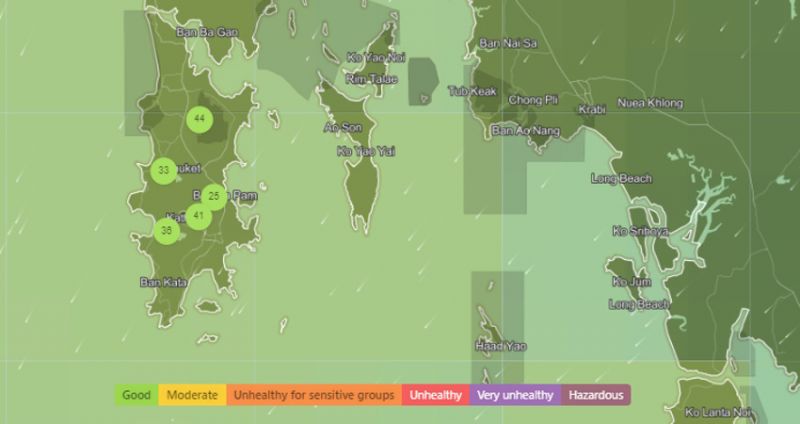 Качество воздуха на Пхукете вернулось в норму