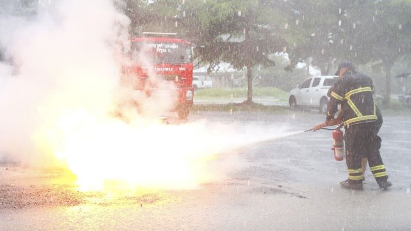 Пожарные учения провели в Чалонге