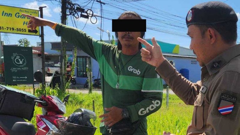 Курьер Grab разбил стекло автобусу, с которым не поделил дорогу к Эдемской долине